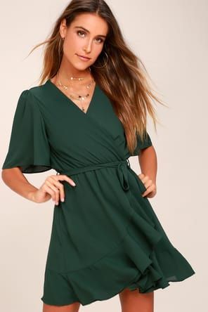 All the Right Moves Forest Green Skater Dress -   17 dress Wrap formal ideas