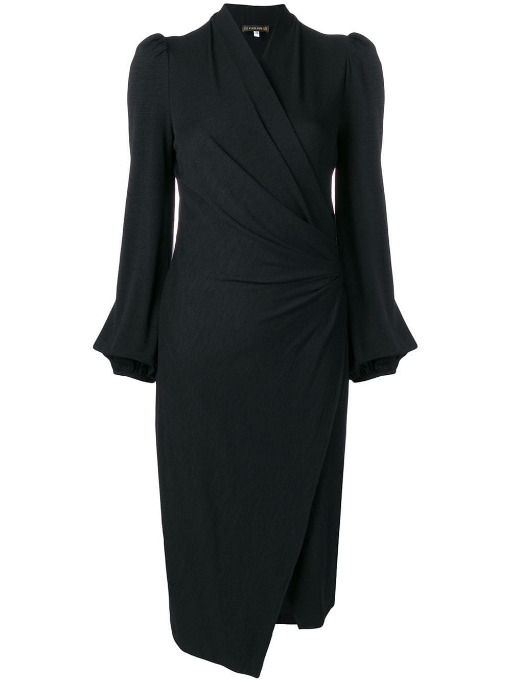 Plein Sud wrap knitted dress - Black -   17 dress Wrap formal ideas