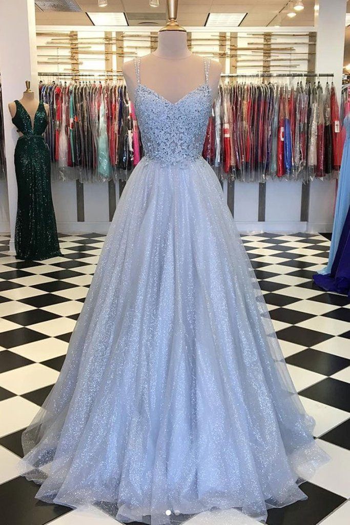Sweetheart Neck Backless Gray Lace Tulle Floor Length Senior Prom Dress, Evening Dress -   17 fancy dress Lace ideas