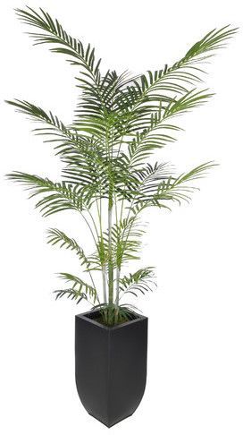 Artificial Areca Palm Tree Floor Plant in Planter -   18 artificial plants In Bedroom ideas