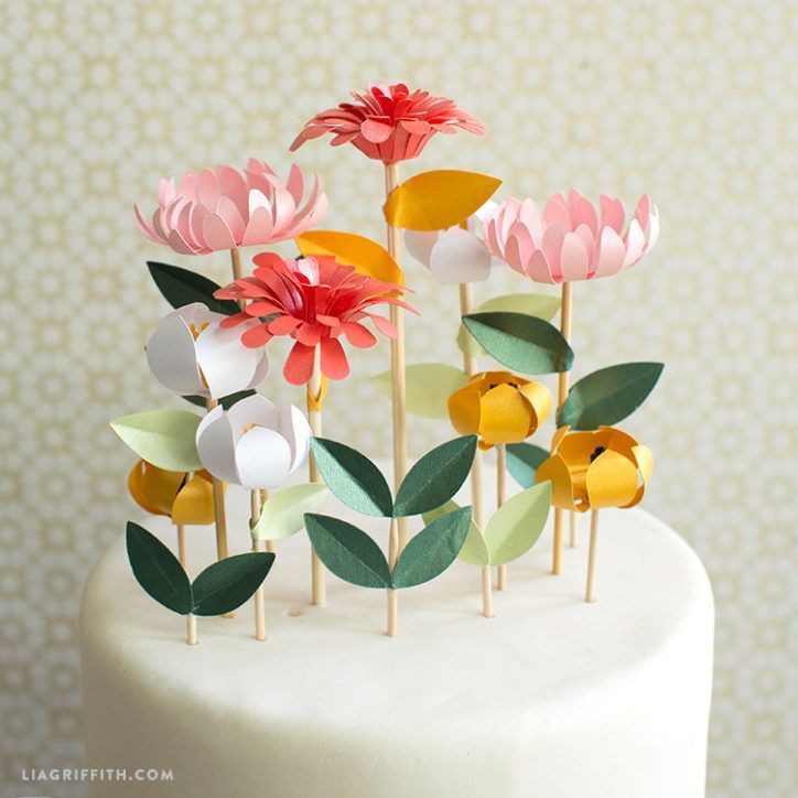 DIY Flower Cake Toppers -   18 cake Girl flower ideas