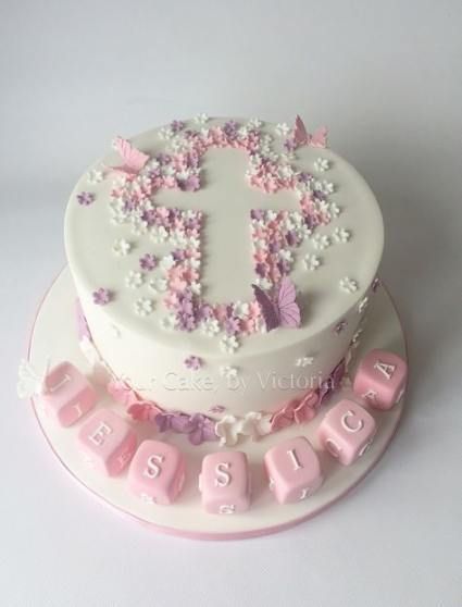 21+ Ideas Cake Girl Christening Flower -   18 cake Girl flower ideas