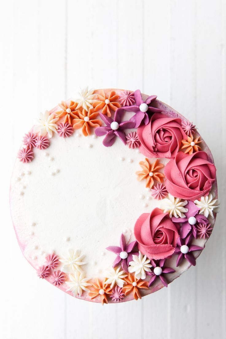 How to Make a Buttercream Flower Cake -   18 cake Girl flower ideas