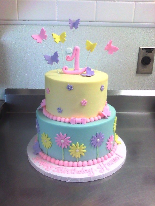 28+ Girls 1St Birthday Cake -   18 cake Girl flower ideas