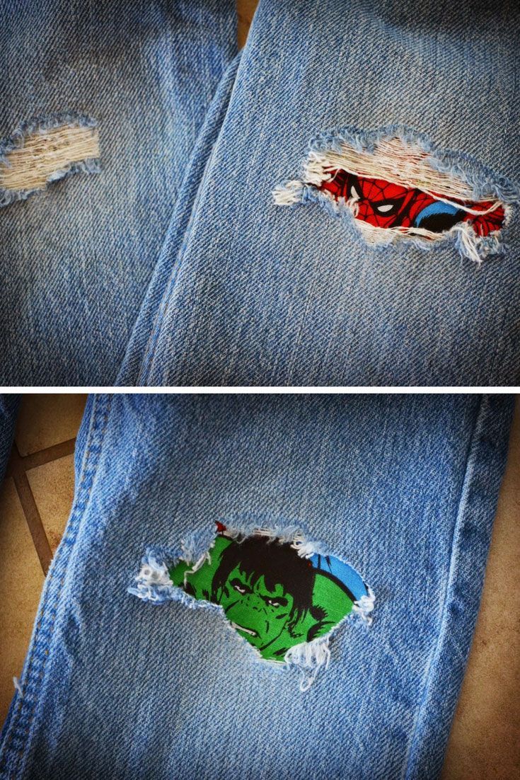 15 Amazing Jean Patch Repair Ideas You Need to See -   18 DIY Clothes Rock awesome ideas