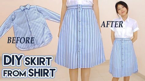 DIY Turn Old Shirt Into Skirt -   18 DIY Clothes Rock awesome ideas