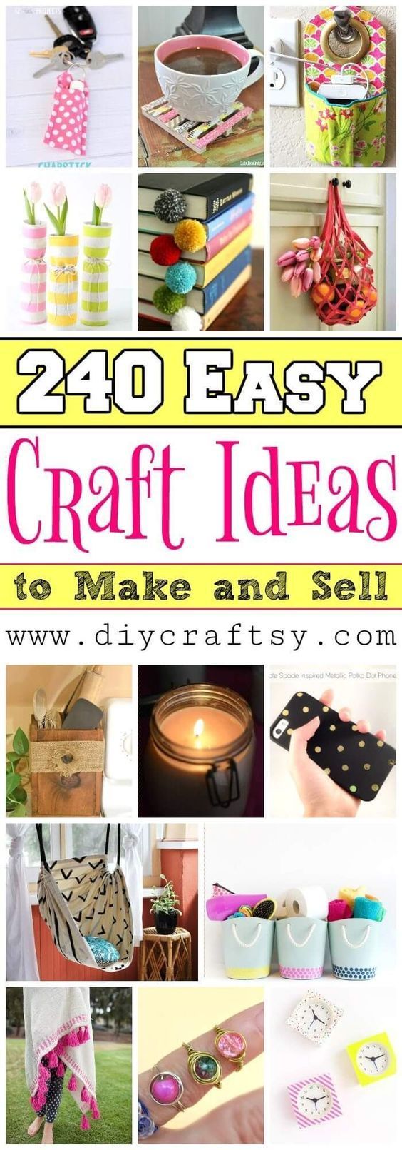 240 Easy Crafts to Make and Sell – DIY Craft Ideas -   18 diy projects To Sell ideas