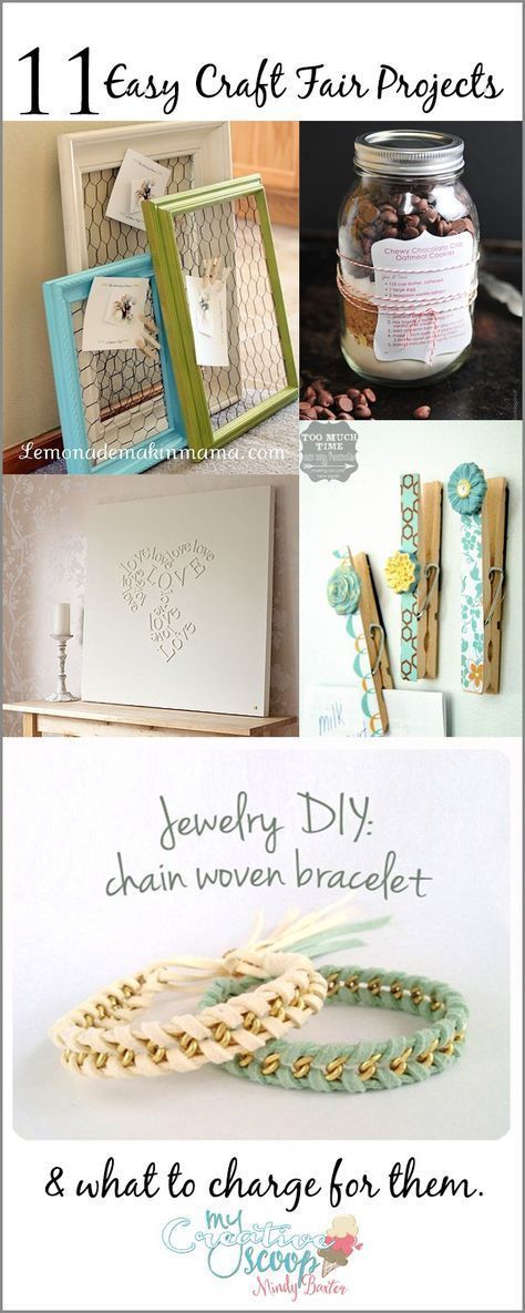 11 DIY Projects for a Craft Fair -   18 diy projects To Sell ideas
