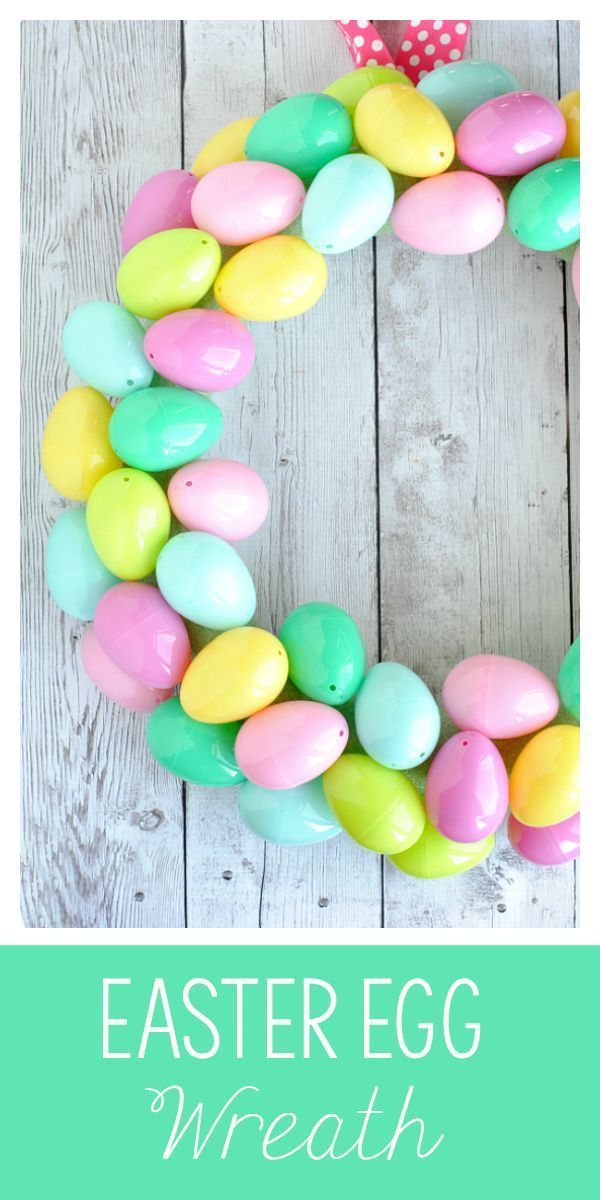 Easy Easter Egg Wreath -   18 holiday Easter tutorials ideas