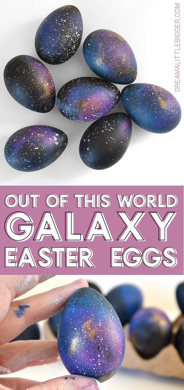 Galaxy Easter Egg Tutorial -   18 holiday Easter tutorials ideas