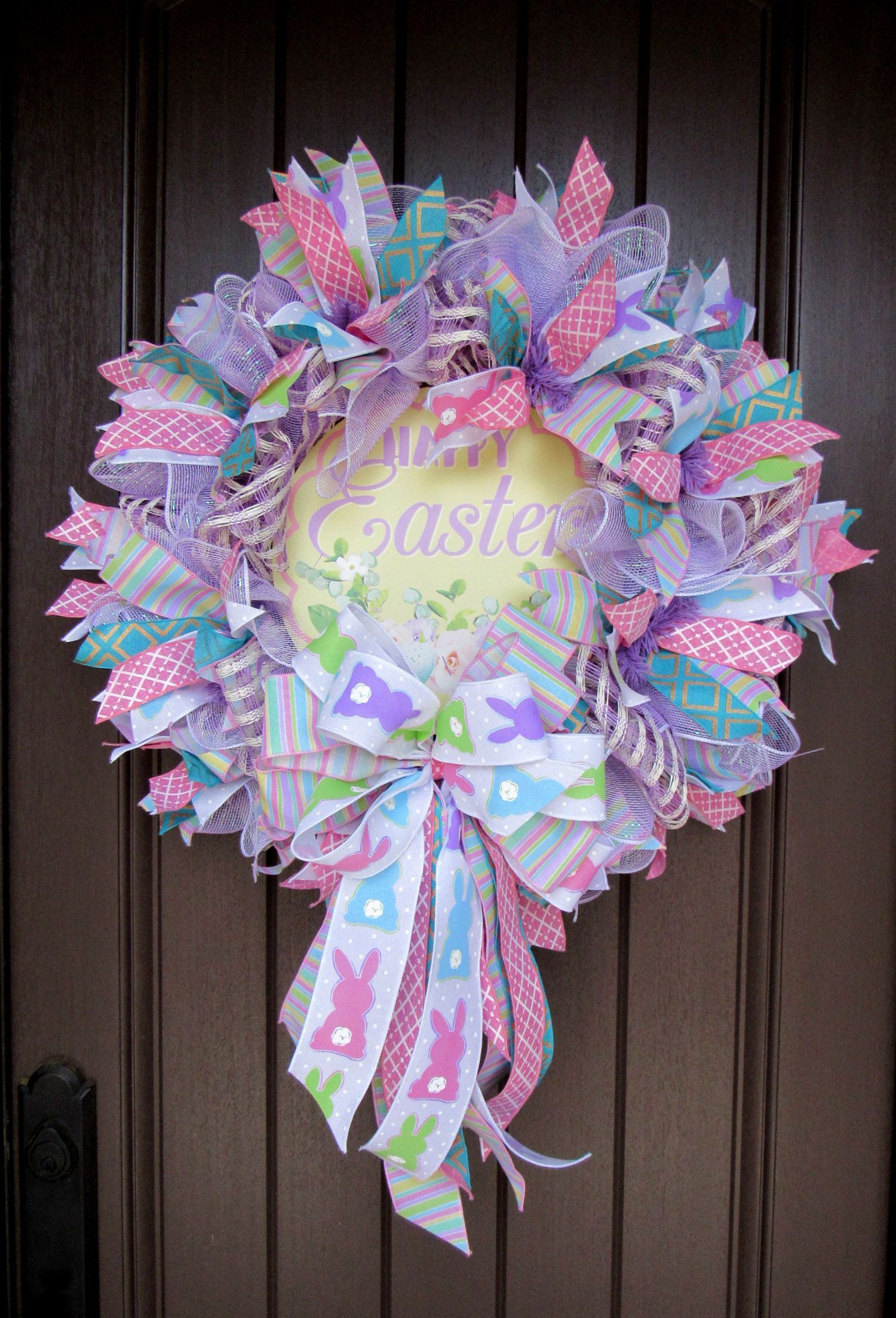 Happy Easter Wreath -   18 holiday Easter tutorials ideas