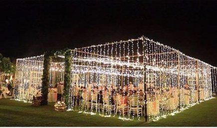 15+ trendy backyard wedding lighting ideas night -   18 wedding Backyard lights ideas