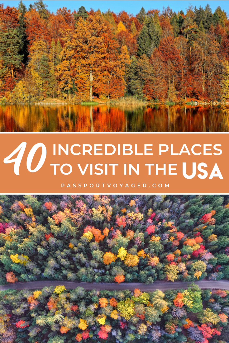 40 Incredible Places To See In The USA This Fall -   19 travel destinations USA bucket lists ideas