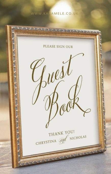 50 New Ideas For Wedding Signs Gold Frame Guest Books -   19 wedding Signs frame ideas