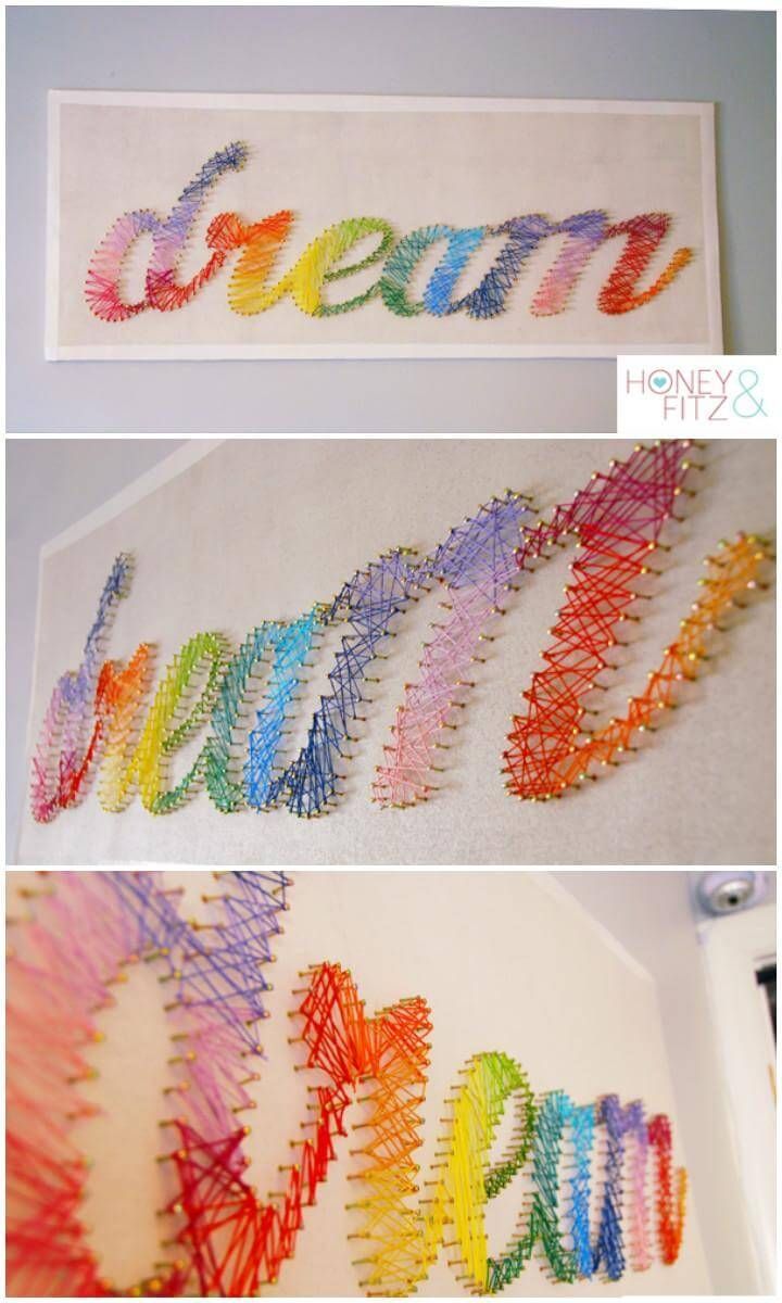 200 Best DIY Craft Ideas and Projects for Teen Girls -   20 diy projects Fun wall art ideas