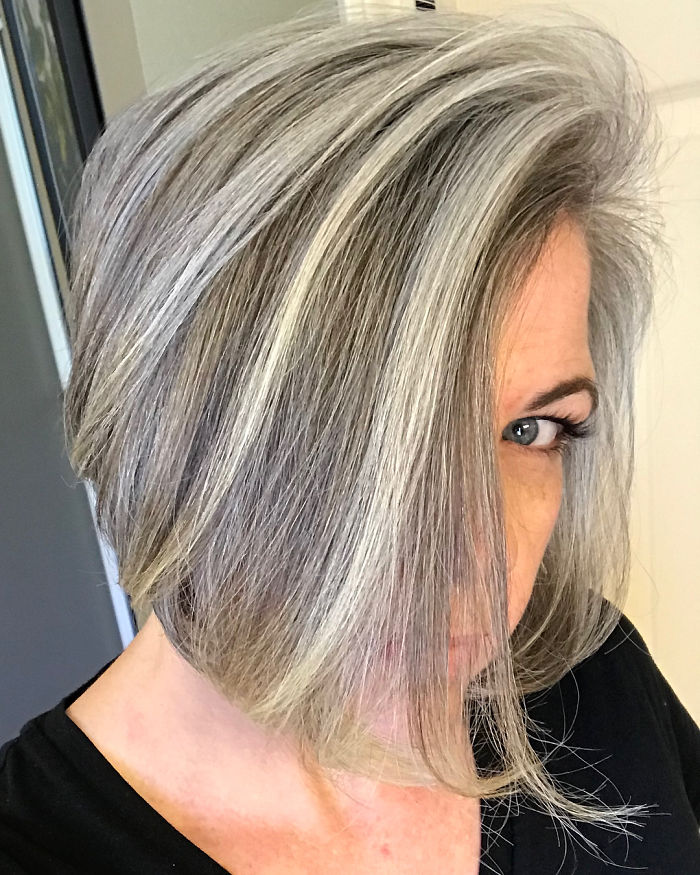 6 hair Gray brunette ideas