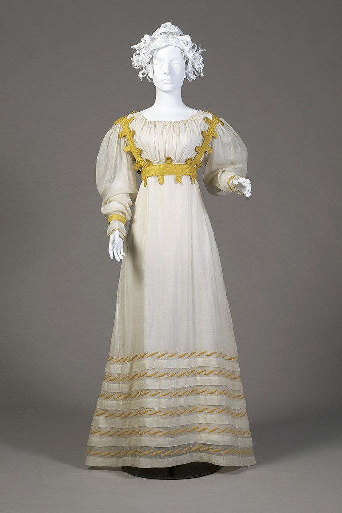 Gauze dress, ca. 1826-1827 -   10 dress Silk 19th century ideas