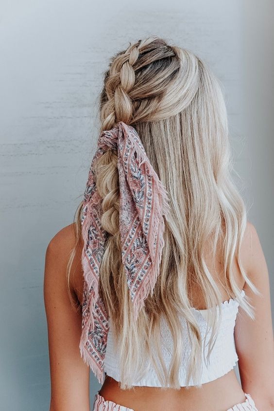 20+ Stunning Ways to Wear a Hair Scarf -   10 how to get hair Goals ideas