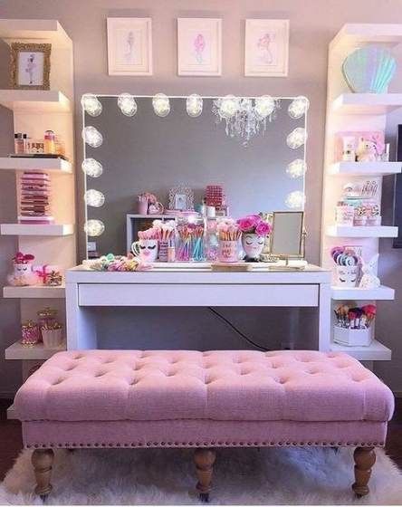 Super makeup room pink Ideas -   10 makeup Glam room ideas