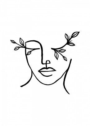 Beauty is in the eye by Nin Hol | metal posters -   10 plants Drawing simple ideas