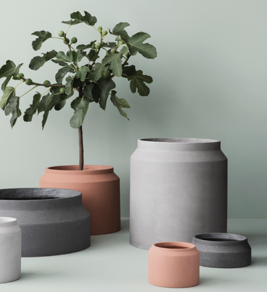 Concrete Plant Pots by Ferm Living -   10 pottery plants Potted ideas