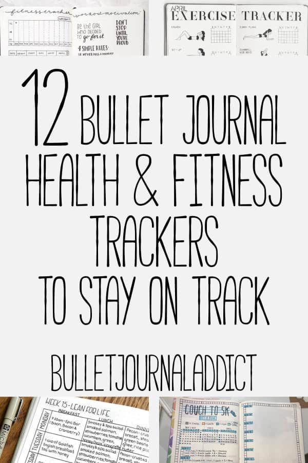 12 Smart Bullet Journal Health and Fitness Trackers -   11 fitness Tracker stay motivated ideas