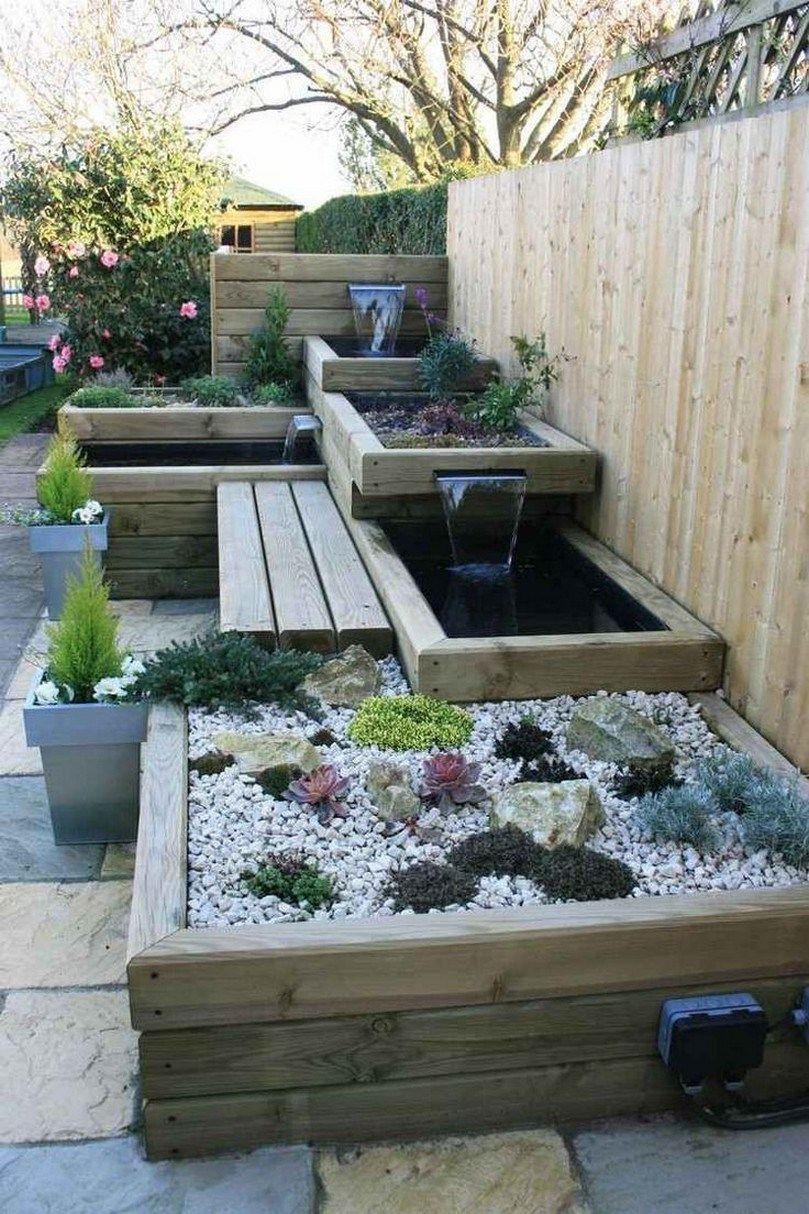 вњ” 57 small patio decorating ideas on a budget that you must do 31 -   11 garden design Water patio ideas