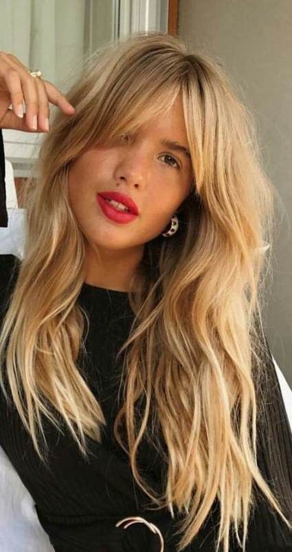54 Trendy Hair Styles Fringe Middle -   11 hairstyles Fringe middle ideas