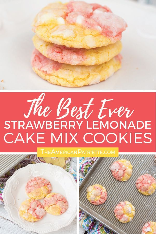 Strawberry Lemonade Cake Mix Cookies -   12 cake Mix from scratch ideas