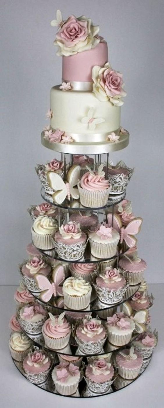 Classic Elegant Pink Wedding -   12 cake Pink small ideas