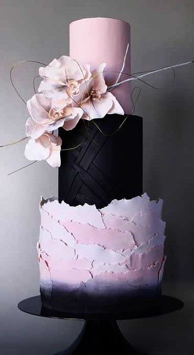Unique Wedding Cake Trends & New Cake Designs 2019-2020 -   12 cake Pink small ideas