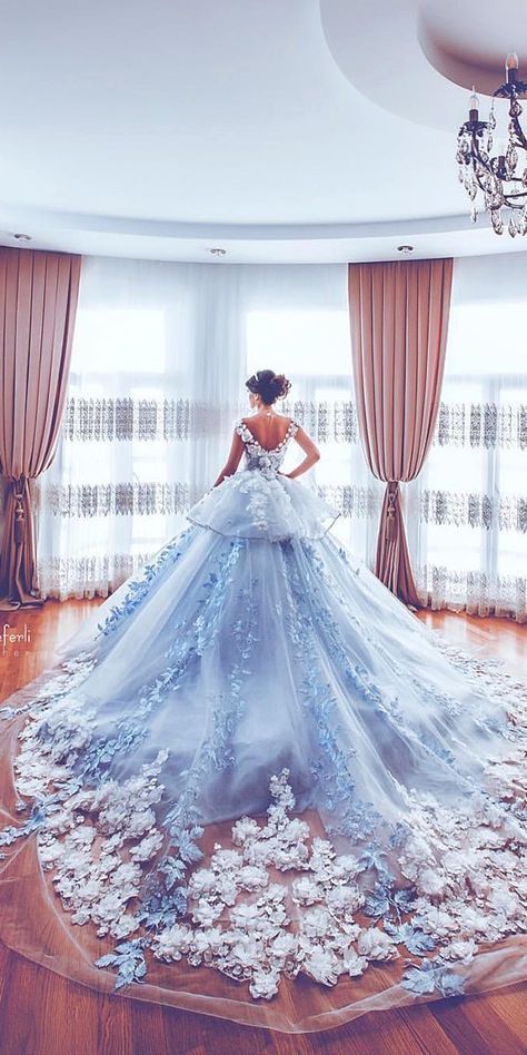 36 Ultra-Pretty Floral Wedding Dresses For Brides -   12 dress Beautiful fairytale ideas
