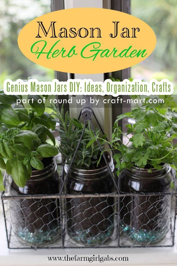 Simply Genius Mason Jars DIY: Ideas, Organization, Crafts -   12 garden design Indoor mason jars ideas