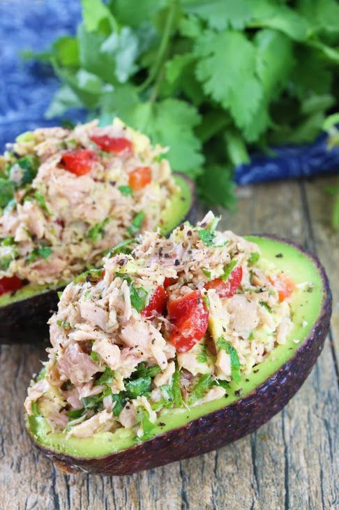 Healthy Tuna Stuffed Avocado -   12 healthy recipes Tuna red peppers ideas