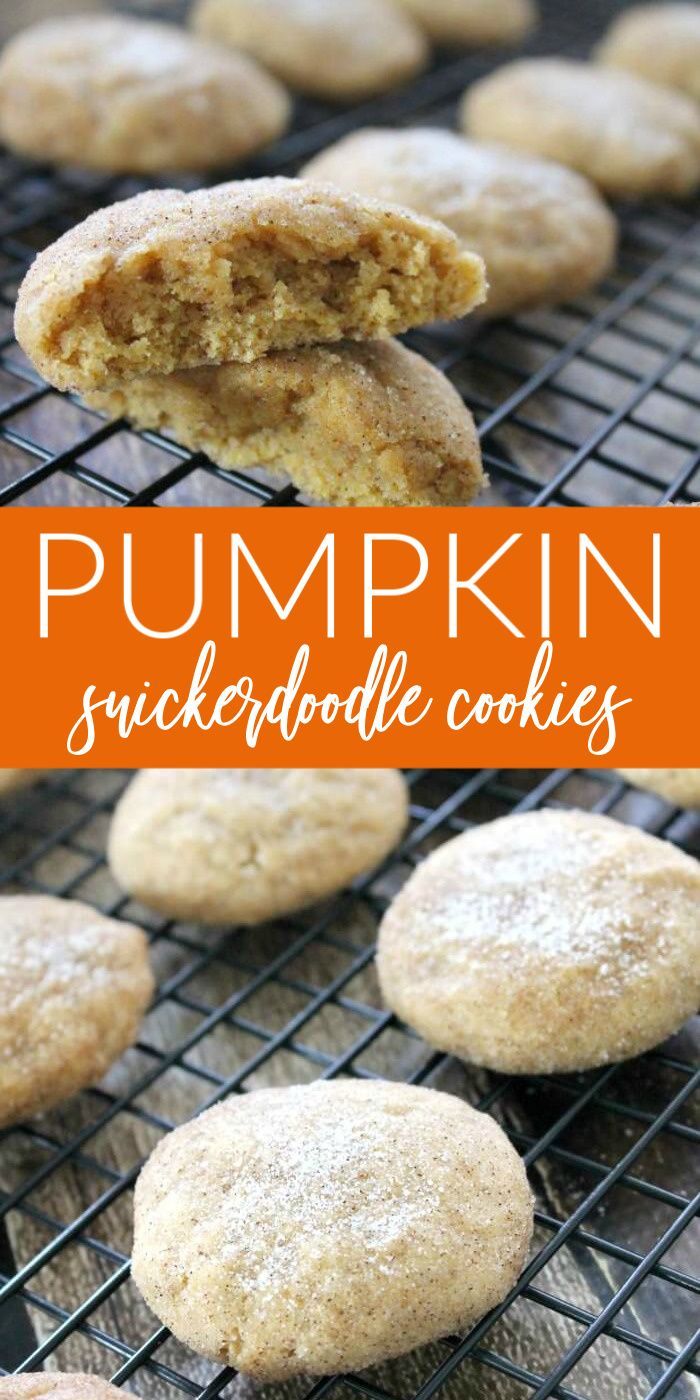 Pumpkin Snicker-doodle Cookies -   13 desserts Cookies snickerdoodles ideas