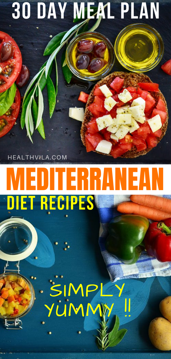 Mediterranean Diet 30 Day Meal Plan Menu -   13 diet Easy 12 weeks ideas