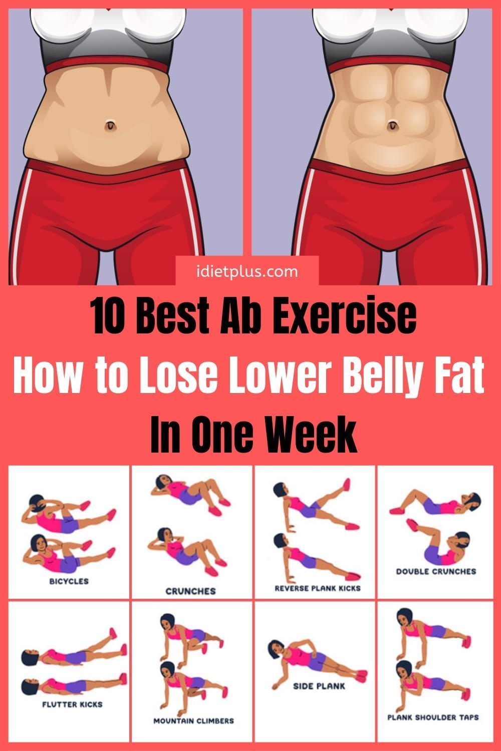 10 Best Ab Exercise - How to Lose Lower Belly Fat in One Week -   13 diet Easy 12 weeks ideas