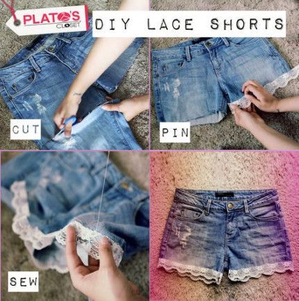 13 DIY Clothes Lace summer ideas