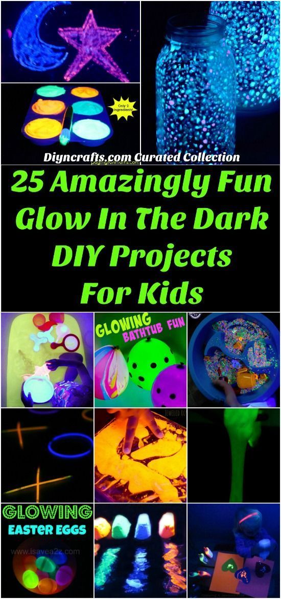 25 Amazingly Fun Glow In The Dark DIY Projects For Kids -   13 diy projects For Boys fun ideas