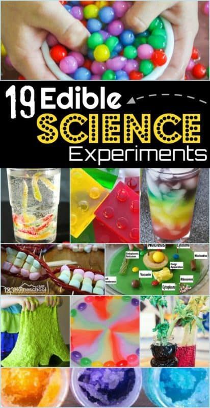19 Edible Science Experiments -   13 diy projects For Boys fun ideas