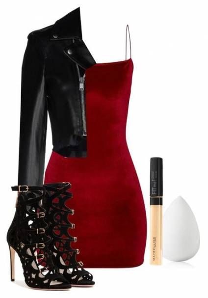 13 dress Black red ideas