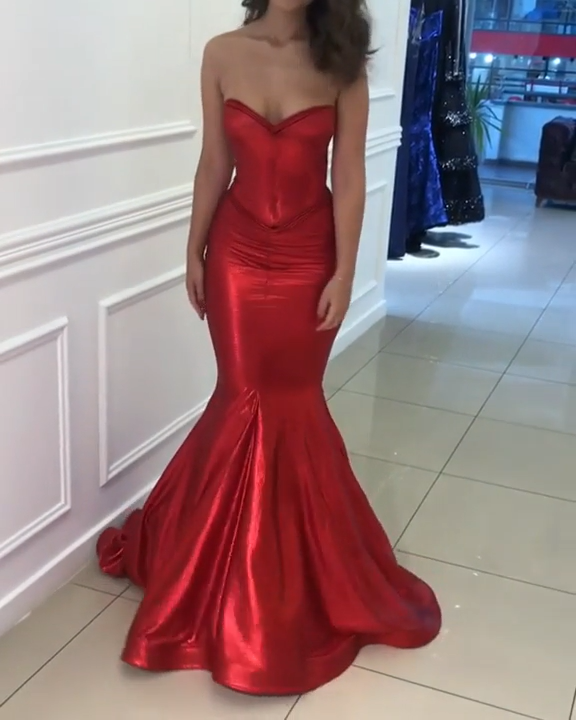 Long Prom Dresses 2019 | Mermaid Prom Dresses Red -   13 dress Red chic ideas