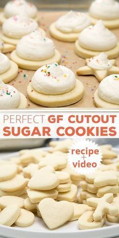 Gluten Free Cutout Sugar Cookies - Soft and Tender Cookies for Celebrating! -   13 holiday Christmas gluten free ideas