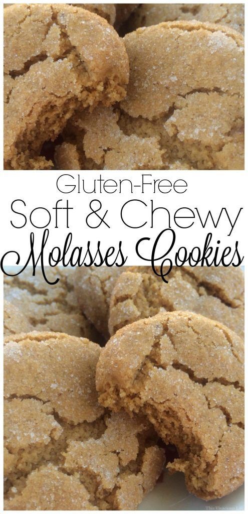 Gluten-Free Soft & Chewy Molasses Cookies -   13 holiday Christmas gluten free ideas