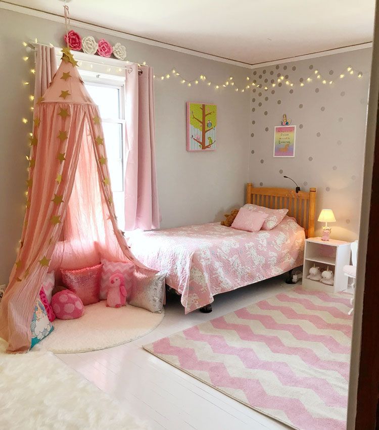 65 Cute Teenage Girl Bedroom Ideas: Stylish Teen Girl Room Decor (2019) -   13 room decor Lights stars ideas