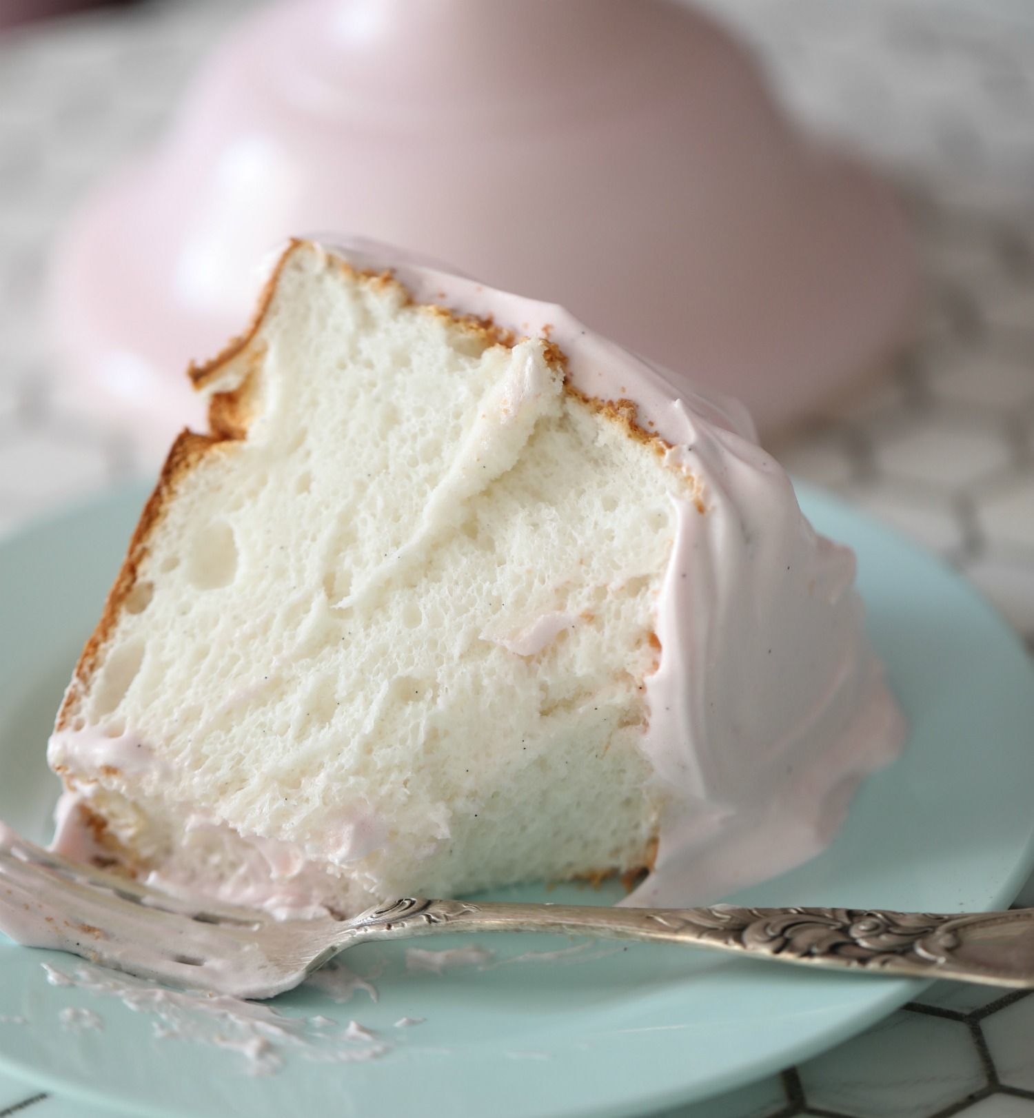 Angel Food Cake With Pink Icing -   14 cake Pink icing ideas