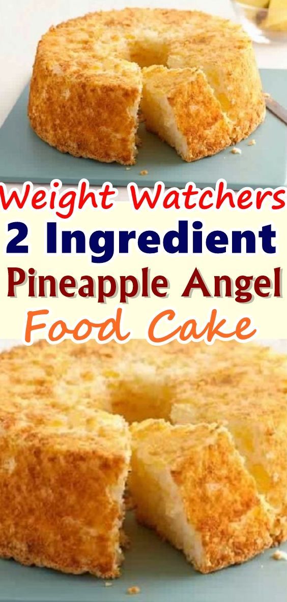 2 Ingredient Pineapple Angel Food Cake -   14 desserts Light diet ideas
