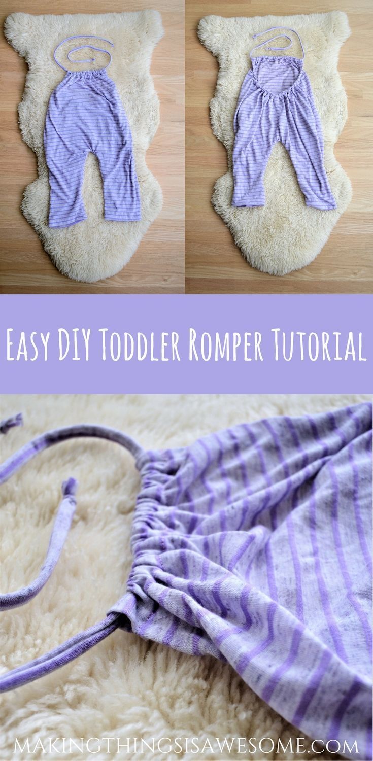Easy DIY Toddler Romper Tutorial -   14 DIY Clothes For Girls toddlers ideas