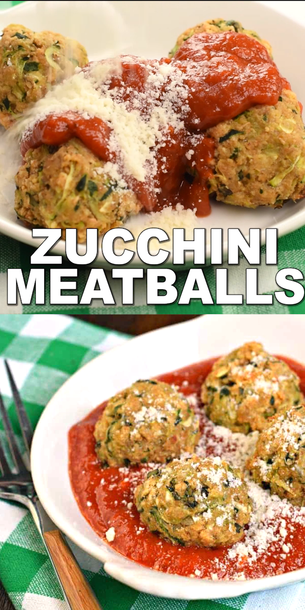 Zucchini Meatballs -   14 healthy recipes Pasta zucchini ideas