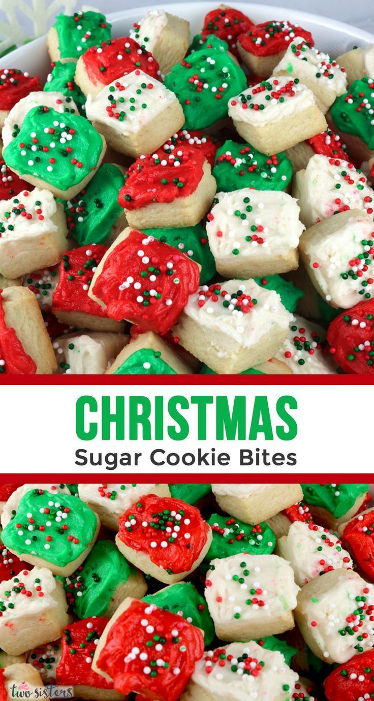 Christmas Sugar Cookie Bites -   14 holiday desserts For Kids ideas